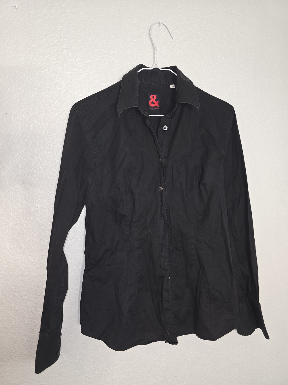 Dolce & Gabbana Brand Women’s Black Button-Up Shirt